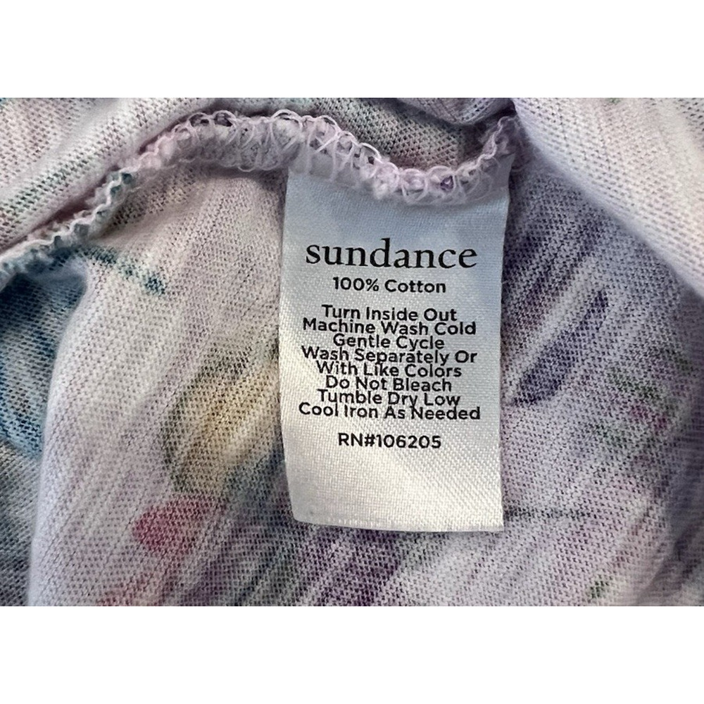 SUNDANCE (XL) Floral Dragonfly V-Neck Tee Shirt-Cottagecore-Boho-Garden-Lavender - Picture 7 of 9